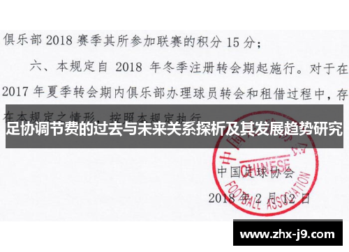 足协调节费的过去与未来关系探析及其发展趋势研究 足协调节费的过去与未来关系探析及其发展趋势研究